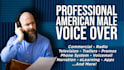 record a professional american male voice over