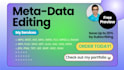 professionally edit metadata for audio, video, and images