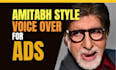 amitabh style voice over for ads
