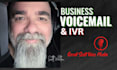 create a business phone voice message in american male voice