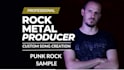 compose and produce a pro rock or metal song, custom music