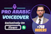 record a professional male arabic voice over