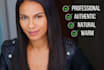 record a professional american female voice over in  english
