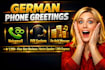 record a professional german voicemail, IVR greeting or phone system