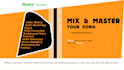provide mixing and mastering services for audio