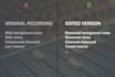clean up background noise and enhance audio quality