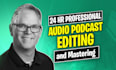 produce clean enhance amplify remove noise, mix master your podcast audio