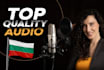 record professional bulgarian voiceover