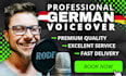 record a german male voice over