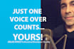 record a deep american male voice over video narration