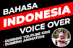 do indonesian voice over for TV commercials