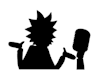 record a personal message as rick, from rick and morty