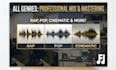 professionally mix and master your song using a decade of studio experience