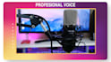 soy profesional como profesional de voz femenina