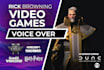 be your male video game character voice actor