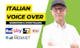 record a professional italian male voice over