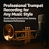 record professional trumpet tracks for your song