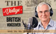 record a male voiceover in a retro vintage british accent