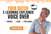 record  a pro dutch male tiktok youtube voice over