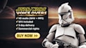 record star wars character voice overs, from sith to jedis