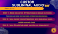 create custom subliminal audio with a powerful booster