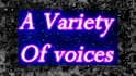 be your female voice actor with many different voices