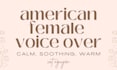 do a calm soothing friendly warm american female voice over, meditations ads
