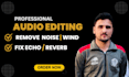 remove background noise, noise reduction and fix your audio