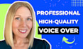 record a professional female english elearning voice over