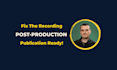 clean and balance audio for loom, zoom, and webinars