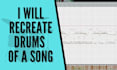 recreate drums of a popular song