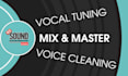 do voice or vocal cleaning, tuning, mixing, mastering for song