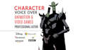voice over a male character for anime, animation and video games