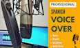 record a male spanish voice over
