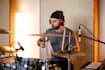 record retro and vintage drums