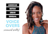 do a polished, professional voice over