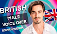 record a professional british male voice over