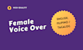 record tagalog filipino english female voice over for you