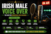 record a professional irish male voice over for commercials