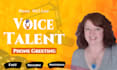record your professional voicemail greeting, phone system, or IVR