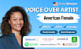 be your natural female voice over artist