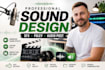 create professional sound design, foley and audio post for your video