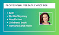 be your female audiobook narrator and producer