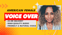 record an american female voice over for your youtube videos