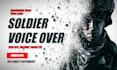 record a military, soldier,  commander, voice over