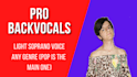 be the professional female vocalist and singer for your song