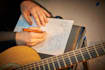 compose or arrange for guitar or ensemble
