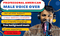 record an american english male voice over artist
