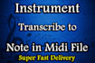 transcript any song and music to church choir multi language