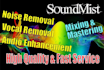 clean audio to remove noise vocal also mixing n mastering